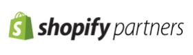 The Shopify Partners logo featuring a green shopping bag icon with a white "S" and bold text, symbolizing professional e-commerce website design services in Miami, Florida.