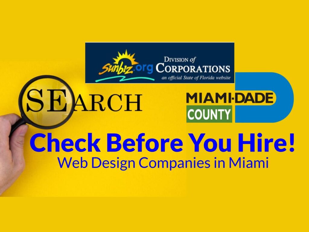 Check before you hire Web Design Companies in Miami Blog Cover Image