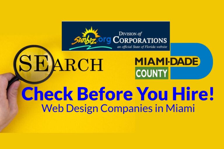 Check before you hire Web Design Companies in Miami Blog Cover Image